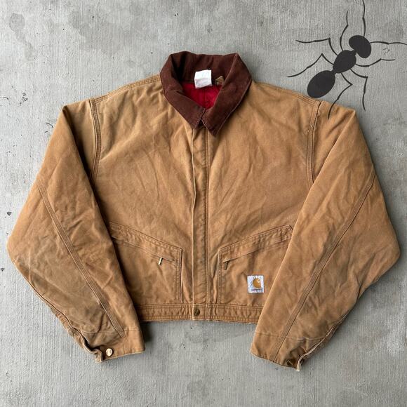 Carhartt Other - Vintage Y2K Carhartt brown cropped Detroit style work wear jacket